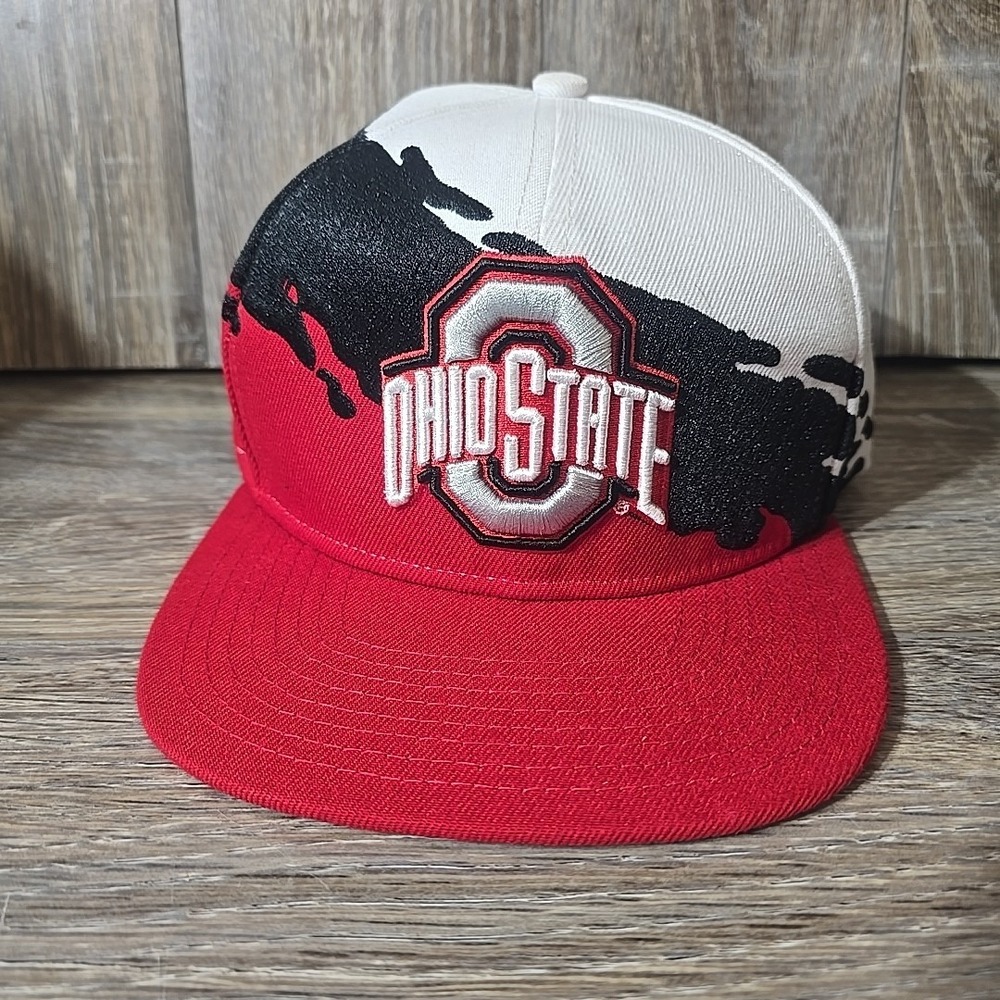 Mens Mitchell & Ness NCAA PAINTBRUSH SNAPBACK OHIO‎ STATE